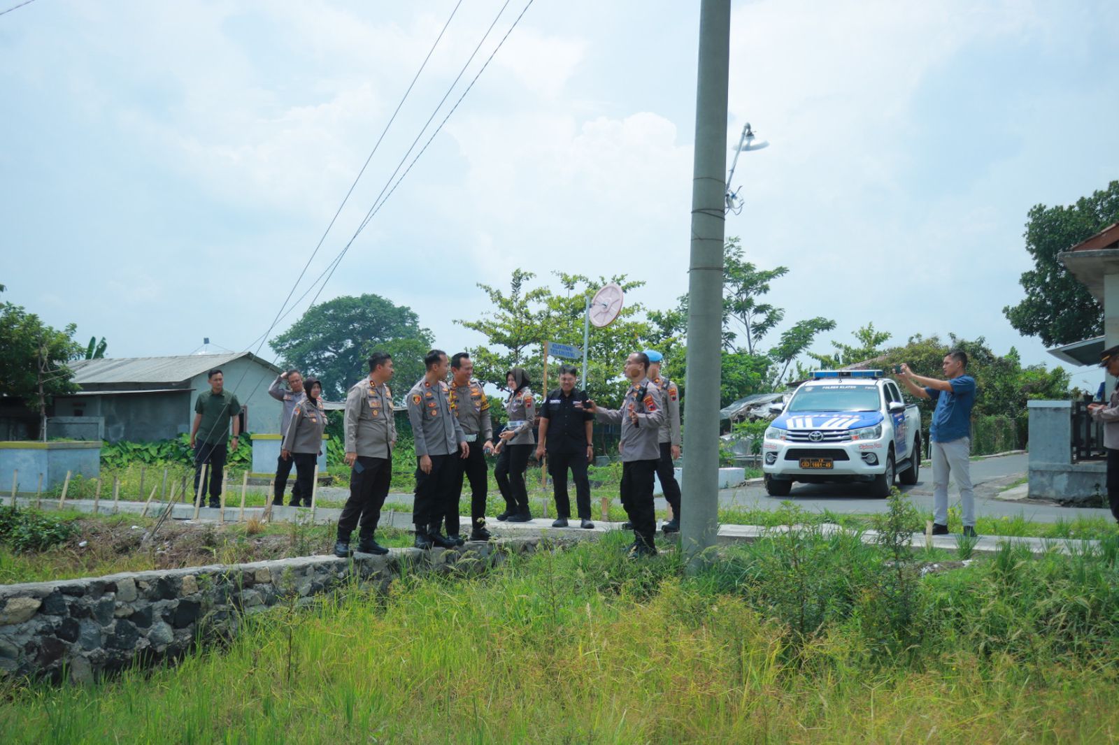 Polres Klaten mengecek lahan ketahanan pangan